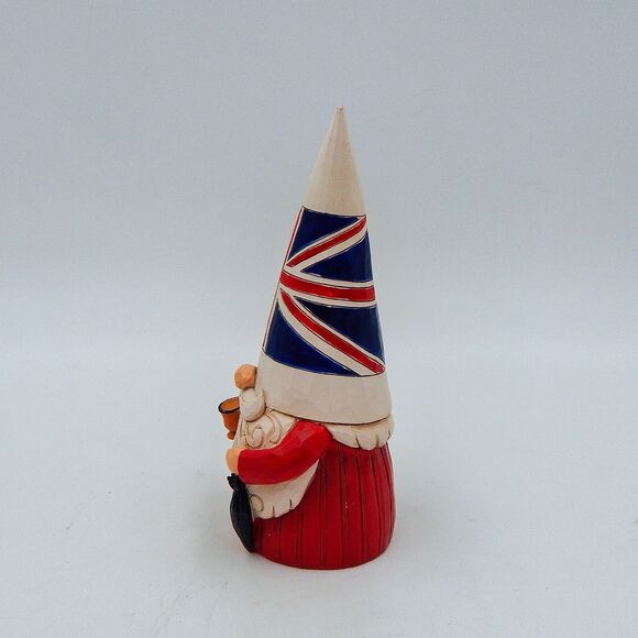Jim Shore Gnomes Around the World 'Fancy a Cuppa?' 2020 British Gnome 6008422 - Picture 2 of 8